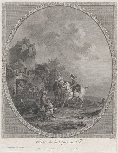 Powrót z polowania na zwierzynę, 1786., 1786. autorstwa Nicolas Colibert