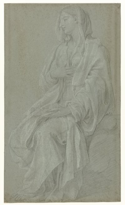 Siedząca Madonna autorstwa Nicolas Colombel