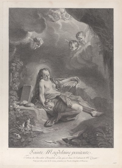 Skruszona Maria Magdalena, ca. 1729. autorstwa Nicolas Dauphin de Beauvais