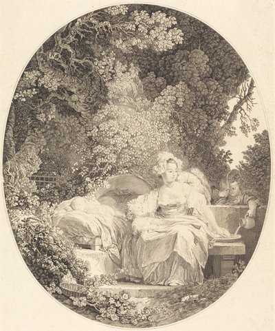 Dobra Matka autorstwa Nicolas Delaunay after Jean Honoré Fragonard