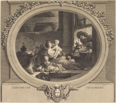 Szczęśliwa płodność autorstwa Nicolas Delaunay after Jean Honoré Fragonard