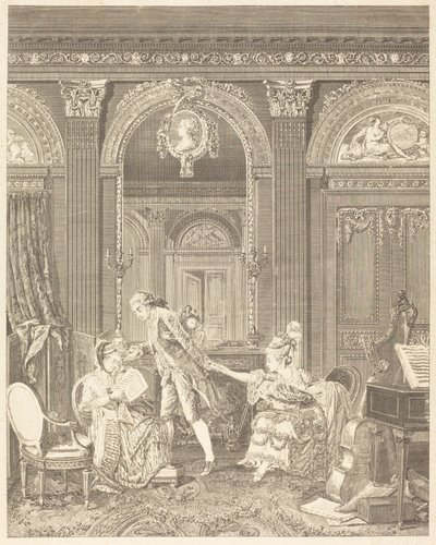 Słodki bilet autorstwa Nicolas Delaunay after Nicolas Lavreince