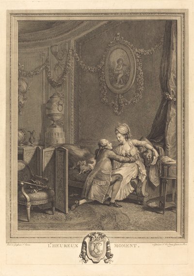 Szczęśliwa chwila autorstwa Nicolas Delaunay after Nicolas Lavreince