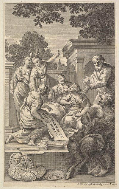 Kompozycja alegoryczna z okazji nauk humanistycznych, 1695. autorstwa Nicolas Dorigny