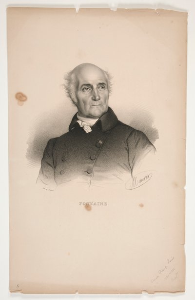 Portret Pierre-Francois-L?onard Fontaine autorstwa Nicolas Eustache Maurin