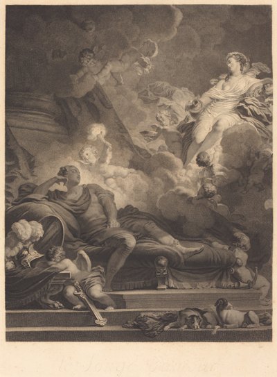 Sen miłości, 1785. autorstwa Nicolas Francois Regnault