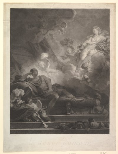 Sen o miłości.n.d. autorstwa Nicolas Francois Regnault