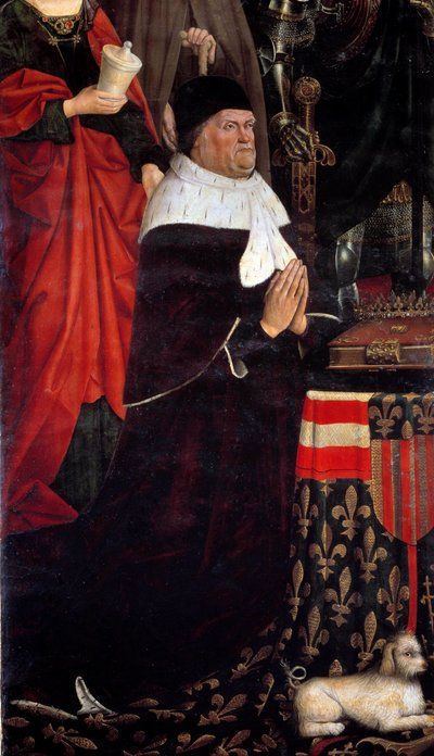 Portret króla Rene z Anjou (1409-1480) nazywa również Rene I z Neapolu lub Rene z Sycylii. Obraz Nicolasa Fromenta (1461-1483) 1475 Musee Granet Aix en Provence autorstwa Nicolas Froment