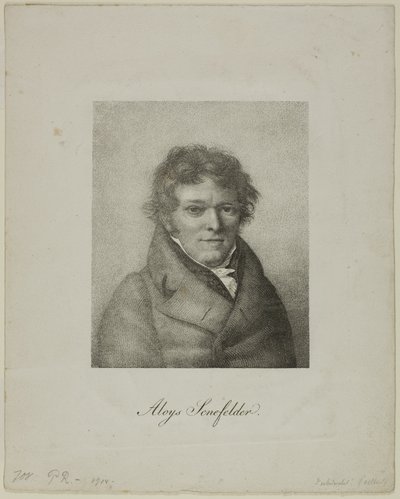 Portret Aloisa Senefeldera autorstwa Nicolas Henri Jacob