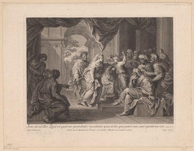 Dwunastoletni Jezus w świątyni autorstwa Nicolas Henri Tardieu