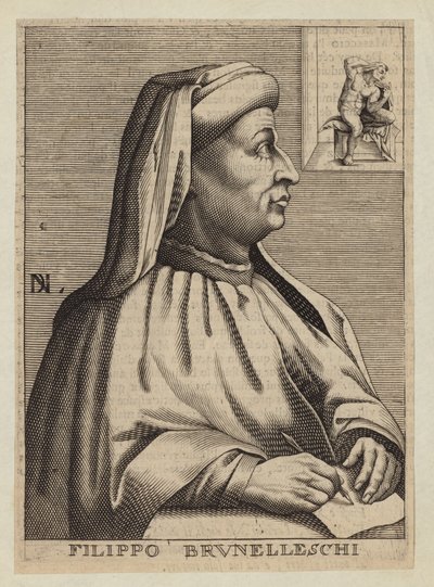 Filippo Brunelleschi, włoski architekt i inżynier autorstwa Nicolas II de Larmessin