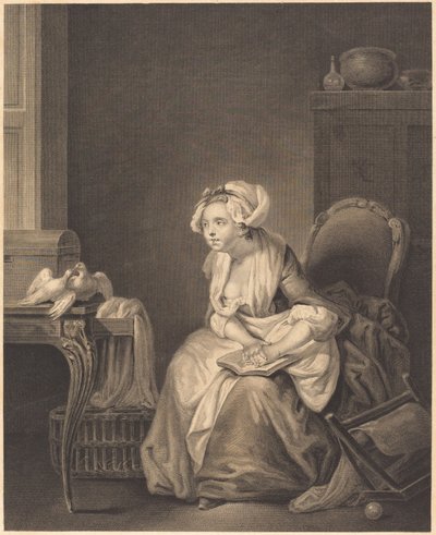 Pierwsza lekcja miłości autorstwa Nicolas Joseph Voyez after Jean Baptiste Greuze