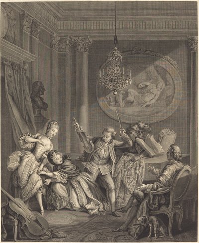 Droga do fortuny autorstwa Nicolas Joseph Voyez after Pierre Antoine Baudouin