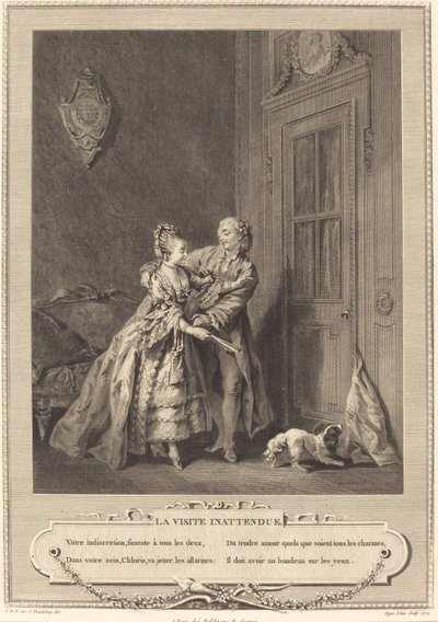 Nieoczekiwana wizyta autorstwa Nicolas Joseph Voyez after Sigmund Freudenberger