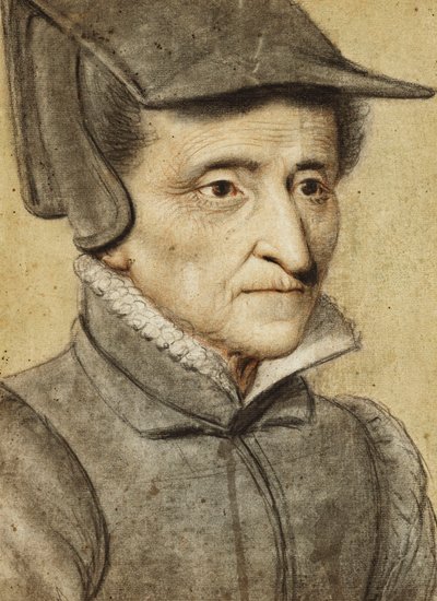 Portret głowy starej kobiety autorstwa Nicolas Lagneau or Lanneau