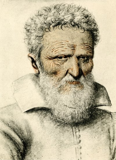 Portret starca autorstwa Nicolas Lagneau or Lanneau