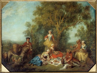 Jesień. Obraz Nicolasa Lancreta (1690-1743) autorstwa Nicolas Lancret