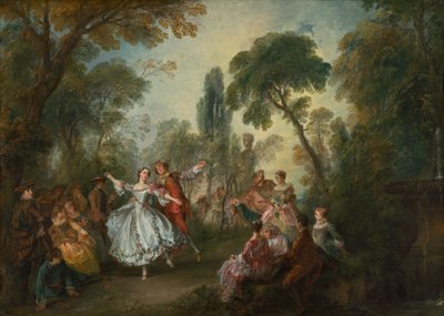 Taniec La Camargo autorstwa Nicolas Lancret