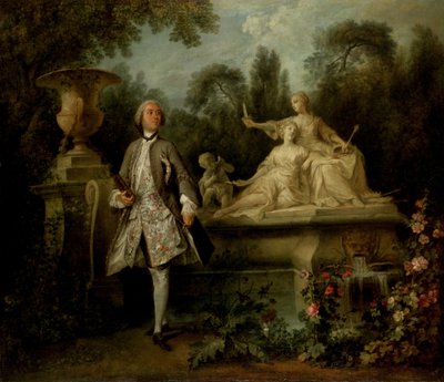 Portret aktora Grandvala autorstwa Nicolas Lancret