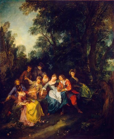 Wiosna”, ok. 1730. autorstwa Nicolas Lancret