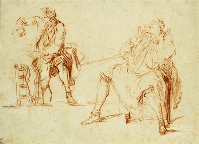 Studia Dwóch Mężczyzn, autorstwa Nicolas Lancret