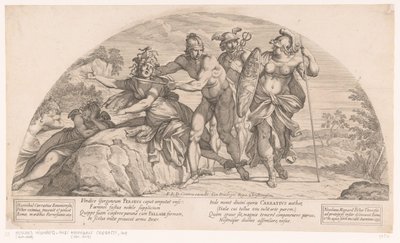 Perseusz ścina głowy Meduzy Historie z Odysei (tytuł serii) autorstwa Nicolas Mignard