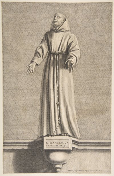 Św. Franciszek autorstwa Nicolas Pitau