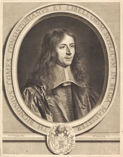Thierry Bignon autorstwa Nicolas Pitau I after Philippe de Champaigne