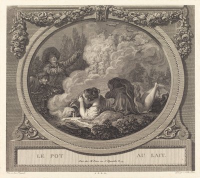 Dzbanek na mleko autorstwa Nicolas Ponce after Jean Honoré Fragonard