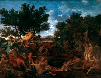 Apollo, kochanek Daphne, c1664 autorstwa Nicolas Poussin