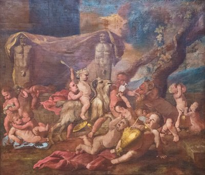 Baccanale (olej na płótnie) autorstwa Nicolas Poussin