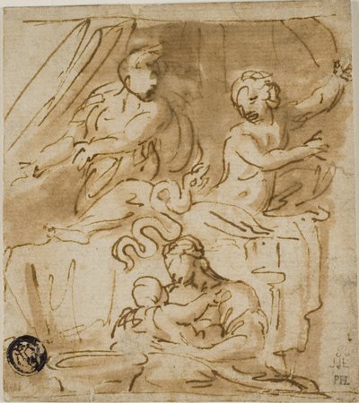 Narodziny Aleksandra autorstwa Nicolas Poussin