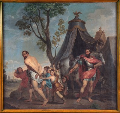 Camillus i nauczyciel Falerii autorstwa Nicolas Poussin