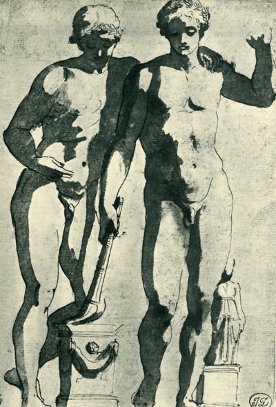 Kastor i Pollux, c1628, 1943. autorstwa Nicolas Poussin