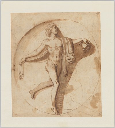 Tańczący wotariusz Bachusa autorstwa Nicolas Poussin