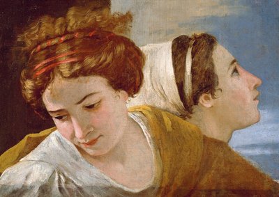 Fragment obrazu Adoracja Złotego Cielca, przed 1634 (olej na płótnie) autorstwa Nicolas Poussin