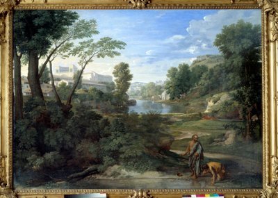 Diogene rzuca swoje zło. Obraz Nicolasa Poussina autorstwa Nicolas Poussin