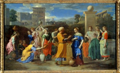 Eliezera i Rebeki autorstwa Nicolas Poussin