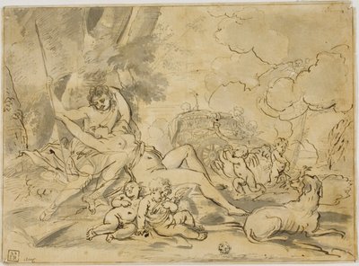 Figurki, Rydwan i Pies autorstwa Nicolas Poussin