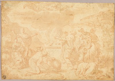 Poświęcenie Noego autorstwa Nicolas Poussin