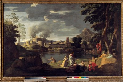 Orfeusz i Eurydyka Obraz Nicolasa Poussina autorstwa Nicolas Poussin