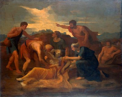 Królowa Zenobia”, lata 40. XVII wieku. autorstwa Nicolas Poussin