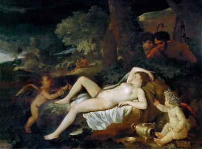 Odpoczywająca Wenus z kupidynem, ok. 1624 r. autorstwa Nicolas Poussin