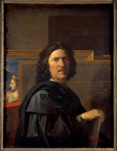 Autoportret w wieku 56 lat Obraz Nicolasa Poussina autorstwa Nicolas Poussin