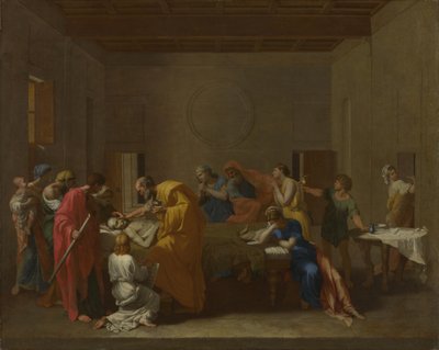 Siedem sakramentów: ostatnie namaszczenie, ok. 1637-1640 autorstwa Nicolas Poussin