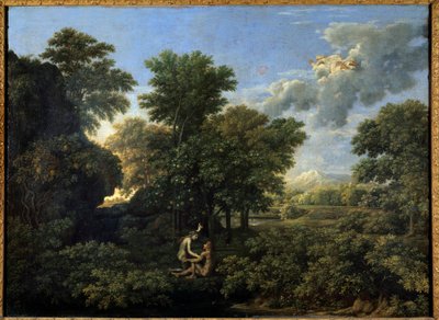 Raj wiosny lub ziemi. Obraz Nicolasa Poussina autorstwa Nicolas Poussin