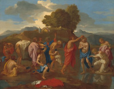 Chrzest Chrystusa autorstwa Nicolas Poussin