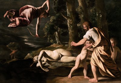 Śmierć Chione, c. 1622. autorstwa Nicolas Poussin