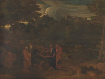 Uzdrowienie dwóch niewidomych w Jerychu autorstwa Nicolas Poussin