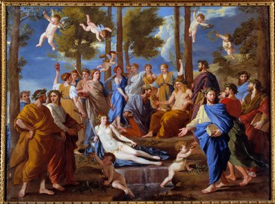 Parnas. Muzy Kaliope autorstwa Nicolas Poussin